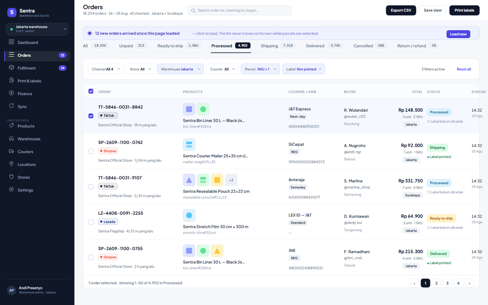 Warehouse Management System preview